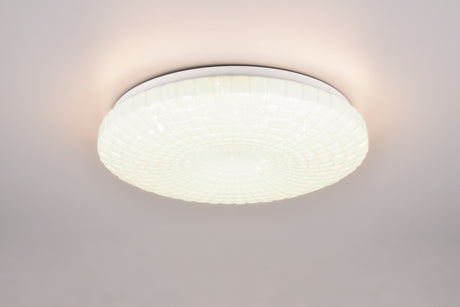 Plafón de techo Trio Vega LED blanco 3000K regulable Ø33cm R64311101
