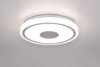 Plafón de techo Trio Bunda LED cromo 4000K regulable Ø33cm R64361106