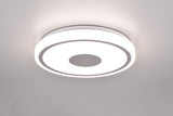 Plafón de techo Trio Bunda LED cromo 4000K regulable Ø33cm R64361106
