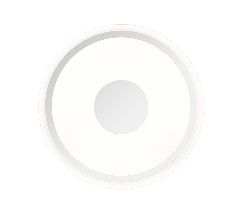 Plafón de techo Trio Bunda LED cromo 4000K regulable Ø33cm R64361106