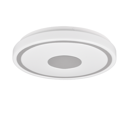 Plafón de techo Trio Bunda LED cromo 4000K regulable Ø33cm R64361106