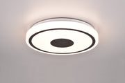 Plafón de techo Trio Bunda LED negro mate 3000K Ø33cm R64361132