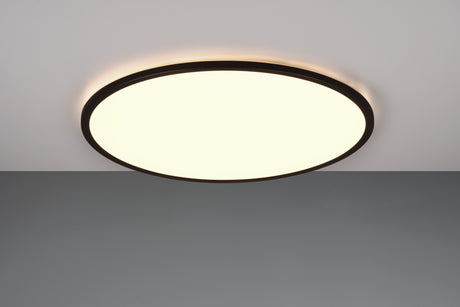 Plafón de techo Trio Scott LED negro mate CCT Ø50cm R64381032