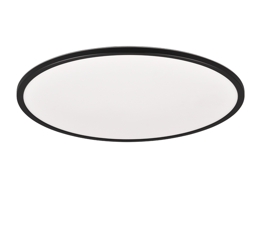 Plafón de techo Trio Scott LED negro mate CCT Ø50cm R64381032