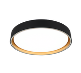 Plafón de techo Trio Felis LED negro y dorado CCT regulable con mando Ø40cm R64391080 - vista 2