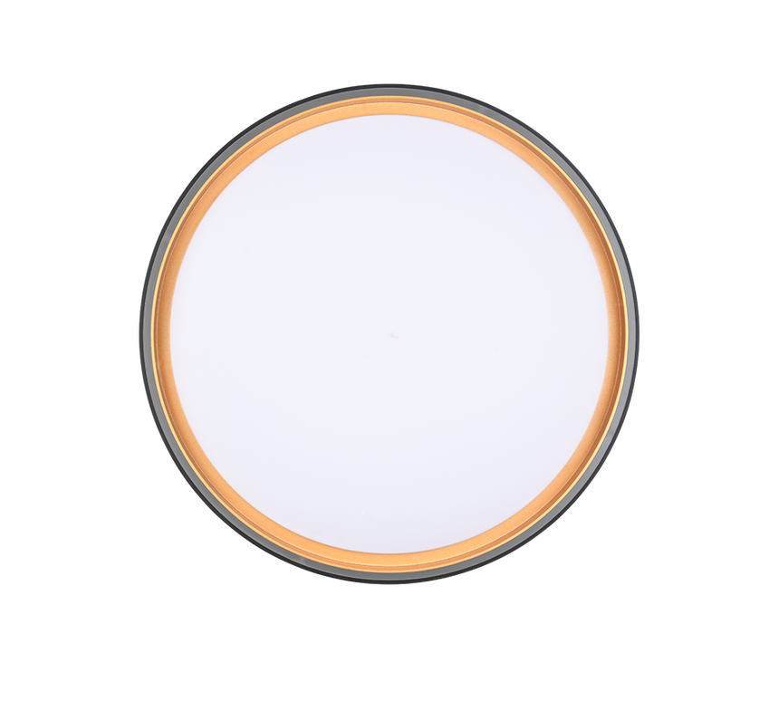 Plafón de techo Trio Felis LED negro y dorado CCT regulable con mando Ø40cm R64391080 - vista 4