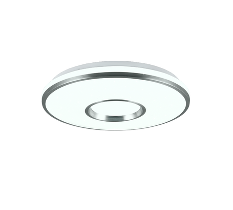 Plafón de techo Trio Realta LED brushed aluminium CCT Ø39cm R64401005