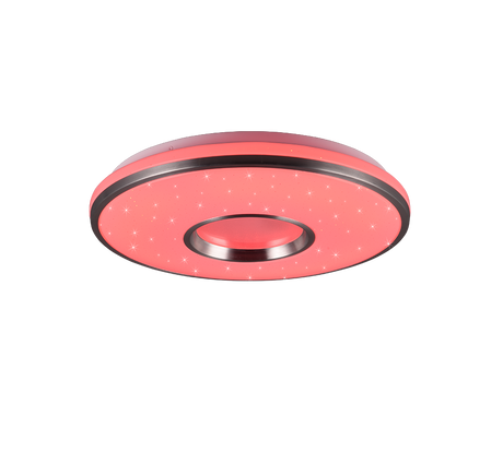 Plafón de techo Trio Realta LED brushed aluminium CCT Ø39cm R64401005