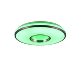 Plafón de techo Trio Realta LED brushed aluminium CCT Ø39cm R64401005