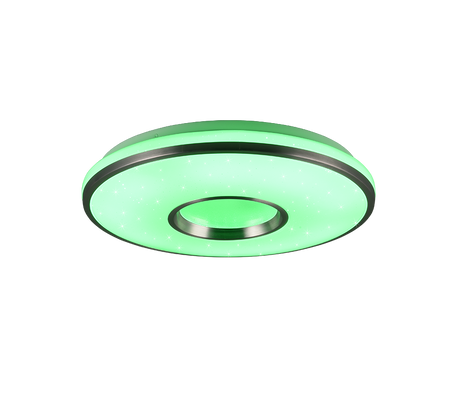 Plafón de techo Trio Realta LED brushed aluminium CCT Ø39cm R64401005