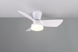 Ventilador de techo con luz LED regulable DC silencioso 76cm 20W mando R64412131