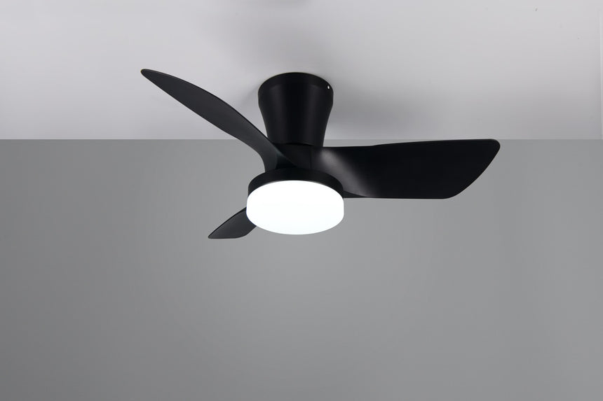 Ventilador de techo RANDERS LED negro regulable mando R64412132