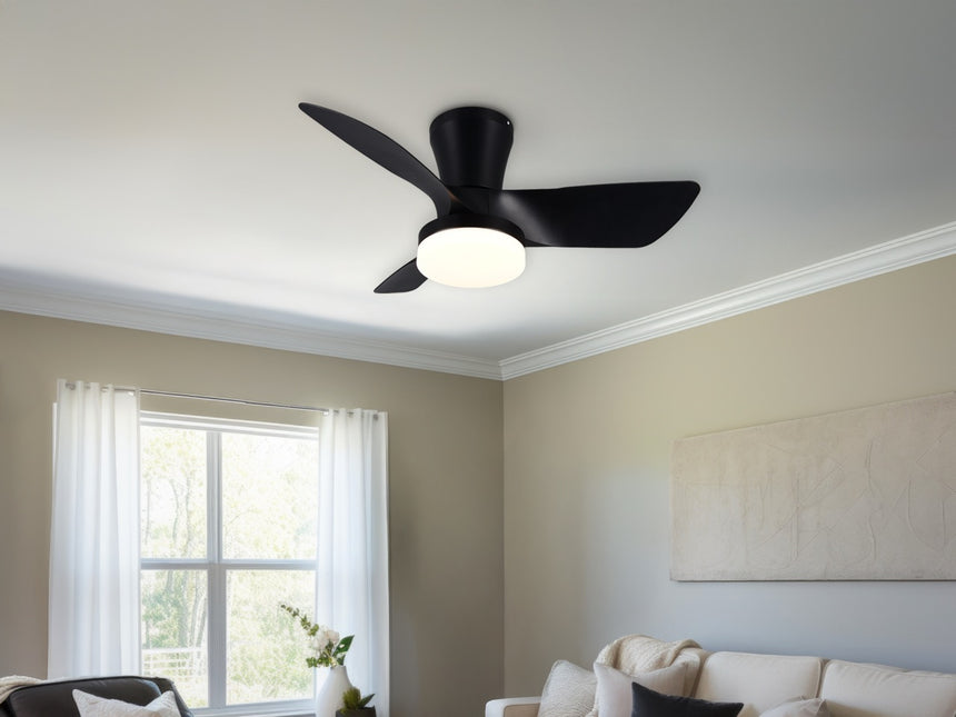 Ventilador de techo RANDERS LED negro regulable mando R64412132