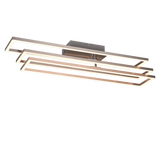Plafón de techo Trio Corso LED níquel mate CCT 66cm R64423107