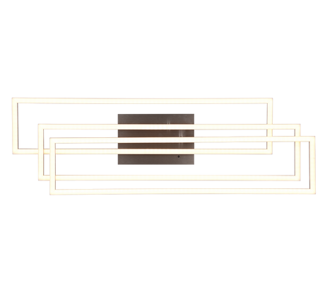 Plafón de techo Trio Corso LED níquel mate CCT 66cm R64423107
