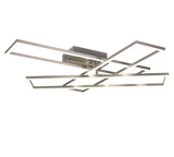 Plafón de techo Trio Corso LED níquel mate CCT 66cm R64423107