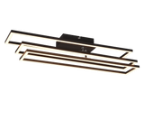 Plafón de techo Trio Corso LED negro mate CCT 66cm R64423132