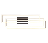 Plafón de techo Trio Corso LED negro mate CCT 66cm R64423132