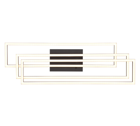 Plafón de techo Trio Corso LED negro mate CCT 66cm R64423132