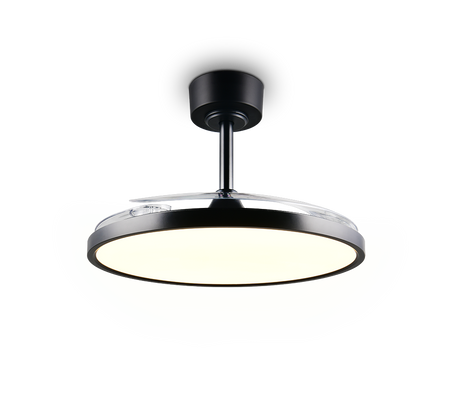 Ventilador de techo Trio Kasfjord LED negro mate CCT Ø106cm R64452132