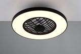 Plafón de techo Trio Linköping LED negro CCT Ø59cm R64462102