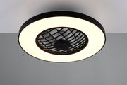 Plafón de techo Trio Linköping LED negro CCT Ø59cm R64462102