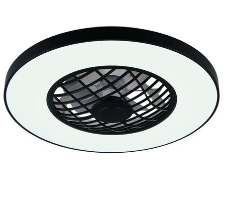 Plafón de techo Trio Linköping LED negro CCT Ø59cm R64462102