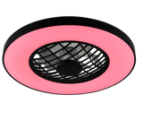 Plafón de techo Trio Linköping LED negro CCT Ø59cm R64462102