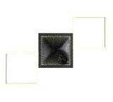 Plafón de techo Trio Gelo LED negro mate 3000K 66cm R64471132