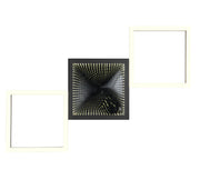 Plafón de techo Trio Gelo LED negro mate 3000K 66cm R64471132