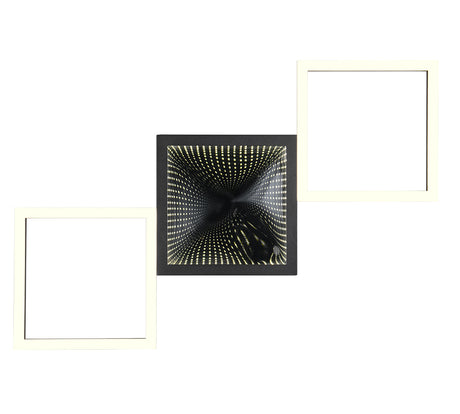 Plafón de techo Trio Gelo LED negro mate 3000K 66cm R64471132