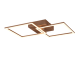 Plafón de techo Trio Trail LED marrón café 3000K 60cm R64492165