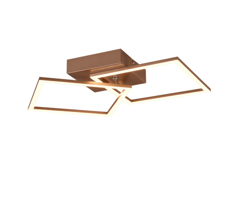 Plafón de techo Trio Trail LED marrón café 3000K 60cm R64492165 - vista 2