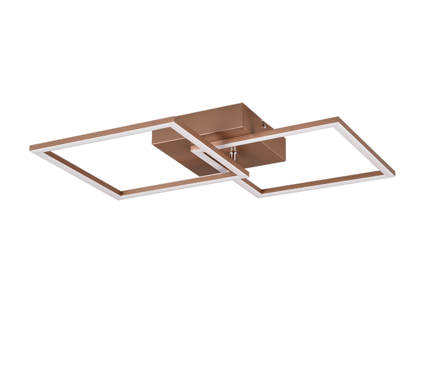 Plafón de techo Trio Trail LED marrón café 3000K 60cm R64492165 - vista 5