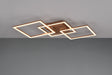 Plafón de techo Trio Trail LED marrón café 3000K 74,5cm R64493165
