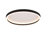 Plafón de techo Trio Rotonda LED negro mate 3000K Ø35cm R64502132