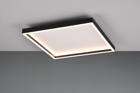 Plafón de techo Trio Rotonda LED negro mate 3000K 35cm R64502932