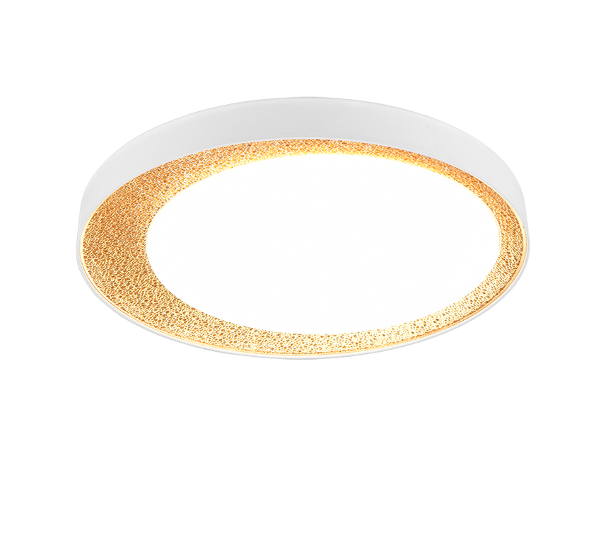 Plafón de techo Trio Aleta LED gold-colored CCT Ø45cm R64611179