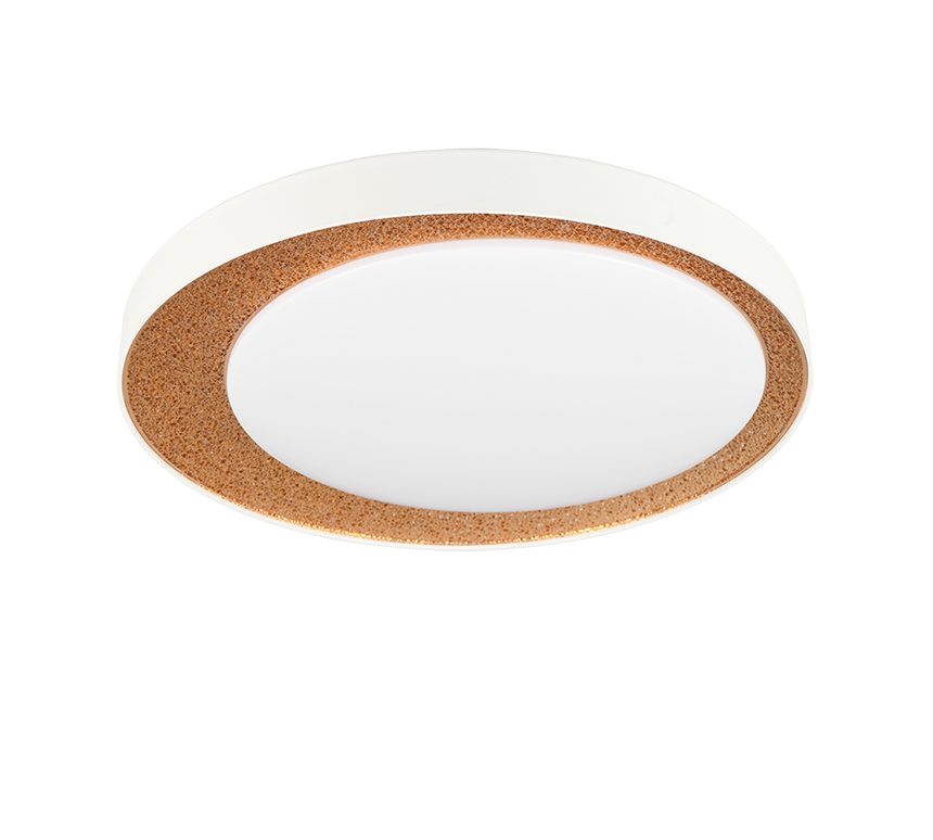 Plafón de techo Trio Aleta LED gold-colored CCT Ø45cm R64611179
