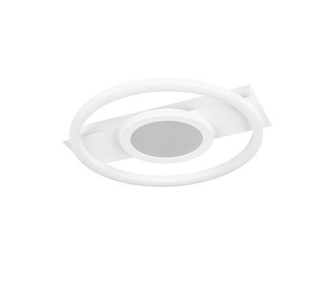 Plafón de techo Trio Wheeler LED blanco mate 4000K 35cm R64801131