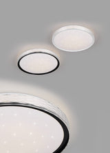 Plafón de techo Trio Varda LED blanco CCT Ø39cm R64811101