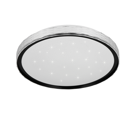 Plafón de techo Trio Varda LED negro CCT Ø39cm R64811102
