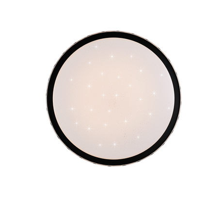 Plafón de techo Trio Varda LED negro CCT Ø39cm R64811102