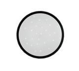 Plafón de techo Trio Varda LED negro CCT Ø39cm R64811102