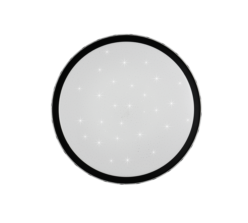 Plafón de techo Trio Varda LED negro CCT Ø39cm R64811102