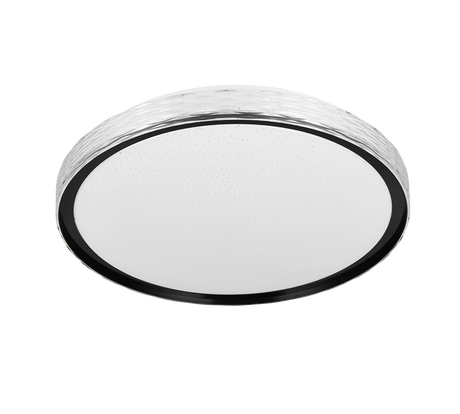 Plafón de techo Trio Varda LED negro CCT Ø39cm R64811102