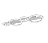 Plafón de techo Trio Lumos LED cromo 4000K 72cm R64821106
