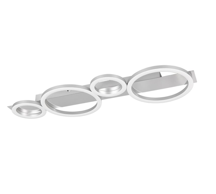 Plafón de techo Trio Lumos LED cromo 4000K 72cm R64821106