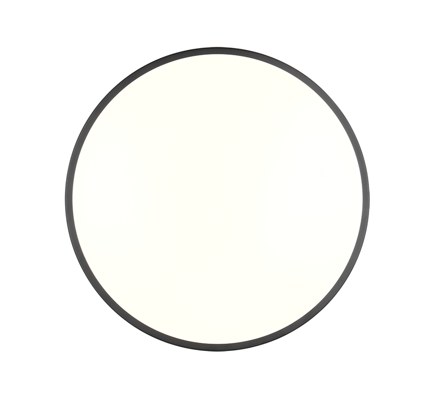 Plafón de techo Trio Loody LED negro 3000K Ø38,5cm R64901102
