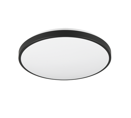 Plafón de techo Trio Loody LED negro 3000K Ø38,5cm R64901102